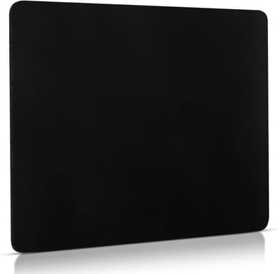 Kleine Motief Muismat 240 x 200 mm - Zwart, Perfect voor Thuis en Kantoor, Antislip en Duurzaam