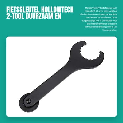 Dailygoods- Trapassleutel 2-in-1 - Fietsgereedschap - Gereedschapskoffer Fiets - Duurzaam Koolstofstaal - Geschikt voor Shimano Hollowtech 2
