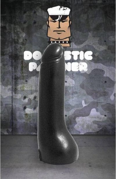 Domestic Partner Buttplug/anaaldildo Little Lieutanant zwart - 19 cm