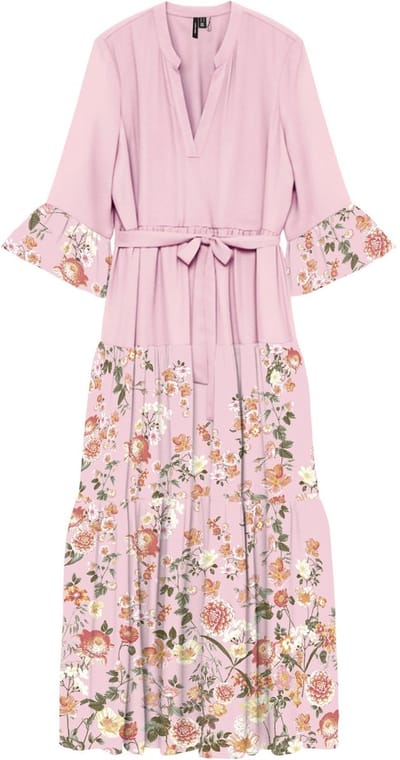 Vero Moda Curve Jurk VMCULRIKKE Lange jurk