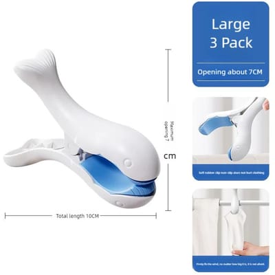 Couverture de séchage coupe-vent grand clip clip pince à linge clip de séchage en plastique ménager grand solide dispositif de fixation de vêtements white