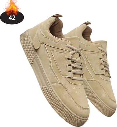 Livano Schoenen Heren - Sneakers - Comfortabel - Casual - Volwassen - Khaki - Maat 42