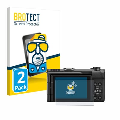 BROTECT - Screenprotector voor Canon PowerShot V1 - Folie Beschermfolie matte 2 Stuks