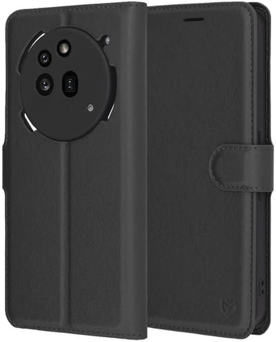 Hoesje geschikt voor Nothing Phone (3a) Pro - Techsuit Leather Folio Book Wallet Case - Zwart