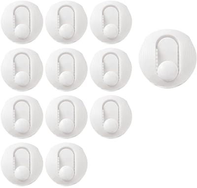 12 stuks - Dekbedclips - Klemmen - Knijpers - dekbedovertrek clips - Dekbedknijpers - dekbedclip - wit - kunststof - 4.5*2 cm - voor lakens, gordijnen, sokken, handdoeken enz - met 2 opbergkoffers