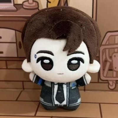 Nieuw Spel Detroit: Become Human Knuffelpop 10cm Cartoon Connor Schattig Zacht Knuffeldier Randzaken Rugzak Decor Hanger Kinderen Cadeaus black
