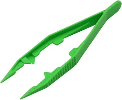 Pincet voor kinderen - Handwerk grip - Fijne motoren trainen - Ergonomische handgreep - 11 cm lang - Groen