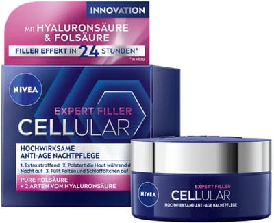 NIVEA 4005900954800, Nachtcrème, Vrouwen, Gecombineerde huid, Rijpe huid, Universele huid, Gezicht, Anti-veroudering, Anti-rimpel, 50 ml