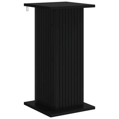 vidaXL - Plantenstand - Zwart - 30,5 - x - 30 - x - 60,5 - cm - Bewerkt - hout