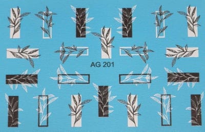Korneliya Airbrush Waterdecal AG 201 Black/White