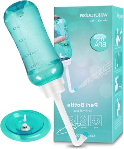 Verzorging na de geboorte en het perineum - Draagbaar bidet voor persoonlijke hygiëne - Groen Peri bottle