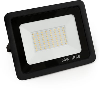 Buitenlamp ''Slim'' 50W - Wandlamp buiten 4250 lumen - LED Breedstraler IP66 - Schijnwerper 4000K - Zwart