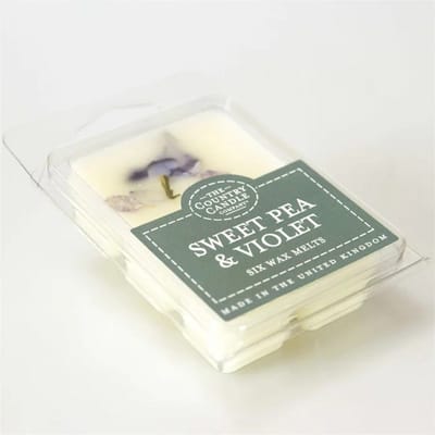 THE COUNTRY CANDLE - Waxmelts - Sweet Pea & Violet - 6 stuks