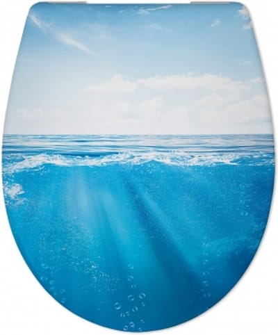 Sanifun Ocean Toiletbril Blauw Duroplast met Soft Close & Quick Release Universeel