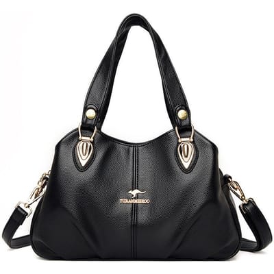 Handtas Mode Dames Handtas Hoge Kwaliteit Gerimpeld Ontwerp Dames Schoudertas black