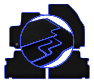 CARLUX-BLUE automatten voor: Ford Galaxy MK2 minivan (2006-2011)