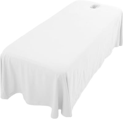 Ademend Massage Bedlaken met Gezichtsuitsparing voor Salon en Spa