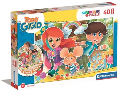 CLEMENTONI TOPO GIGIO VLOERPUZZEL 40 STUKJES (100x70cm)