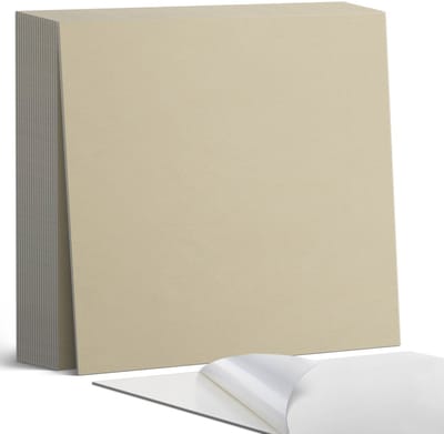 Coloray Plaktegels - Romig Zelfklevende Tegels - 20 cm x 20 cm - Romig Plaktegels - 20 stuks - Vierkant PVC Tegels - Plaktegels Badkamer - Plaktegels Vloer - Vinyl Tegels Zelfklevend - Wandtegel Zelfklevend