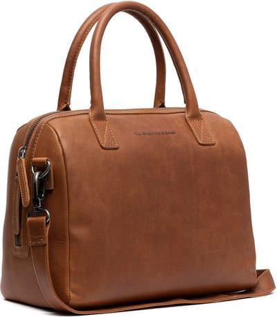 Chesterfield Langton Waxed Pull Up Handtas / Schoudertas - Cognac