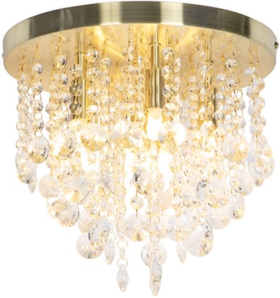 QAZQA medusa cl - Art Deco Plafondlamp - 6 lichts - L 0 mm - Goud/messing - Woonkamer | Slaapkamer