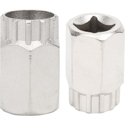 2 stuks Fiets Dop Cyclone Vliegwiel Demontagegereedschap Cassette Tandwiel Verwijderaar Gereedschappen voor cassette vliegwiel gray