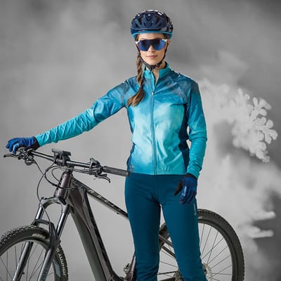 Loeffler wielrenshirt lange mouwen W Bike L/S Jersey Vapor dames - Blauw - 40