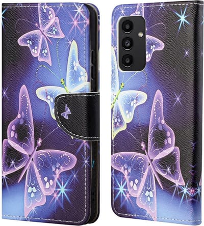 Coverup Hoesje - Geschikt voor Samsung Galaxy A13 4G Hoesje - Coverup Book Case - Vlinders