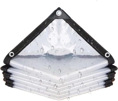 Doorzichtig Dekzeil - Plastic Zeil - Tuin Beschermen - Scheurvast PVC - 6 x 8 meter - Transparant
