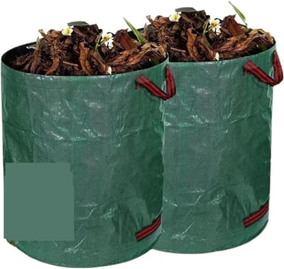 Tuinafvalzak Grote Capaciteit - Herbruikbare Container - Bladeren Verzamelen - Zelfstabiliserend Ontwerp - 272 Liter - Groen
