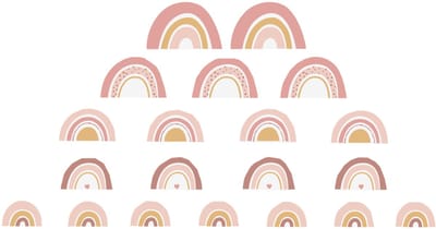 Vertbaudet Set van 20 regenboogstickers