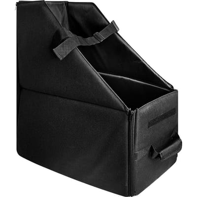 Boîte de rangement de vélo pliante, boîte de rangement de coffre de voiture, conteneur de rangement de vélo pliable No Dust-proof Cover noir