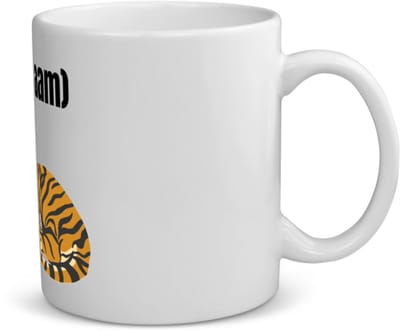 Akyol - tijger met eigen naam koffiemok - theemok - Tijger - dieren liefhebber - iemand die houdt van tijgers - verjaardag - cadeau - kado - geschenk - 350 ML inhoud