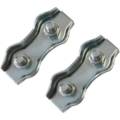 Sencys Kabelklem - Staal - Dubbel - Diam. 5mm - 2 Stuks