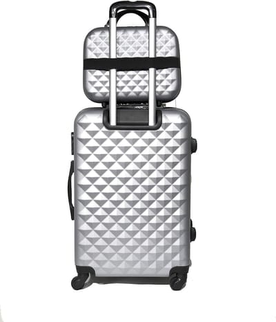 Middelgrote Reiskoffer 65 cm met Bijpassende Make-up Tas