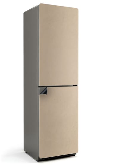 Wallfluent Magnetische Koelkastmat - Beige Koelkast Magneet Sticker - 60 cm x 205 cm - Beige Magnetische Koelkastmat - Magneetfolie Koelkast - Magnetische Koelkastbekleding - Stijlvolle Koelkastfolie