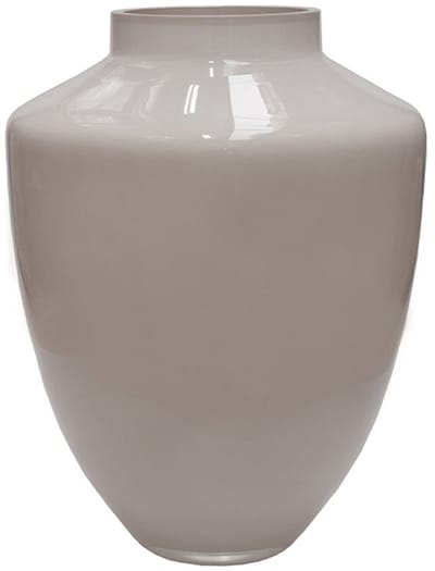 Vaas Tugela M | Medium | Ivory - Pastel Wit - Beige | Mond geblazen glas | Glans | Ø28 x H36 cm