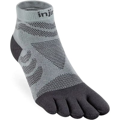 INJINJI | Womens Ultra Run Mini-Crew Slate (Maat - XS-S) | Teensokken