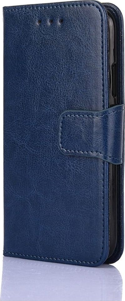LuxeBass Hoesje geschikt voor Oppo Reno 6 - Boekhoesje met kaartvakken - Blauw gsm hoesje - telefoonhoes - telefoonhoesjes