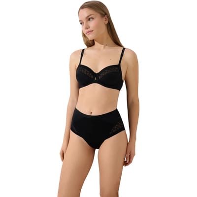 Zwarte beugel bh Lisca Opal F - H - Zwart - Maat - 80F