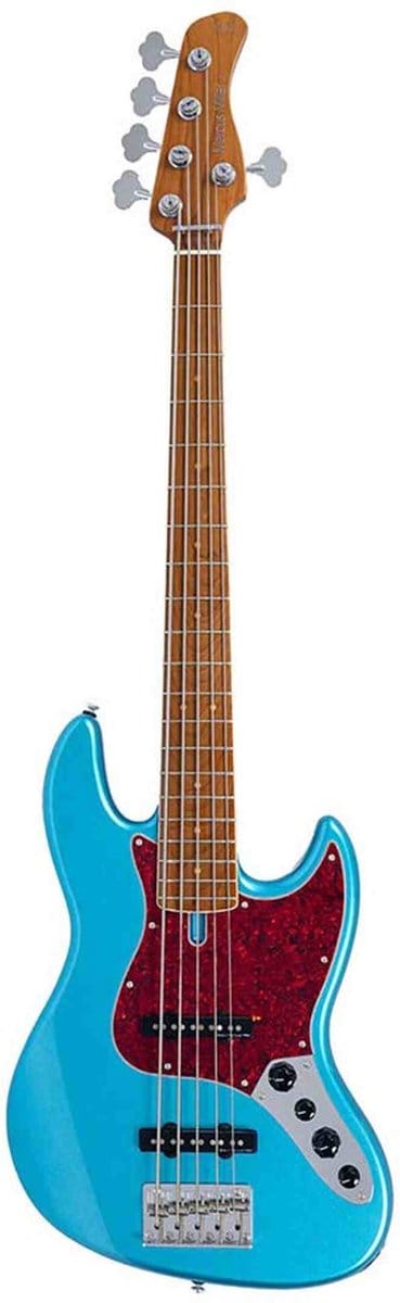 Sire V7VN A5/TP Marcus Miller 5-snarige Actieve Vintage Basgitaar Tide Pool met Elzen Body en Heritage-3 Preamp