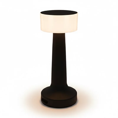 HANTLA Led - Tafellamp Oplaadbaar – Draadloos – Aanpasbare lichtkleur - CCT - Warm wit / Daglicht / koud wit - Moderne touch lamp – Nachtlamp Slaapkamer – 21 cm – Zwart