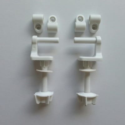 Toiletbril Scharnieren - Toiletdeksel Bevestiging - Toilet Reparatie - Duurzaam Nylon Materiaal - Wit