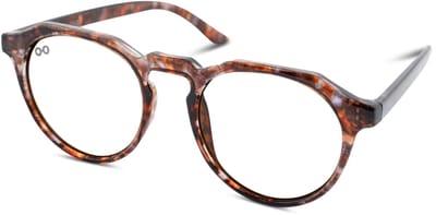 Leesbril Croon - MARVIN – Sterkte +0.50 - Kleur Havanna – Unisex model – Stevig lichtgewicht montuur – Heldere leesglazen van topkwaliteit – Modern & stijlvol – Inclusief etui en doekje