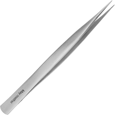 Technische Pincet - Fijne Punt Tang - Precisie Werk - Zuurbestendig Niet Magnetisch - 15 cm Lengte - Roestvrij Staal