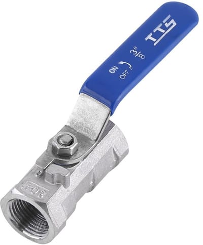 Allecto - Kogelklep - Roestvrij Staal - Duurzaam - 3/8" - Betrouwbaar - Ideaal voor water- en gasleidingen - 2 Uitgangen