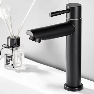 UDUTCH toiletkraan mat zwart | alleen koud water | badkamer | moderne kraan | kraan | toiletkraan | toilet | wastafelkraan fontein | kraantje wc