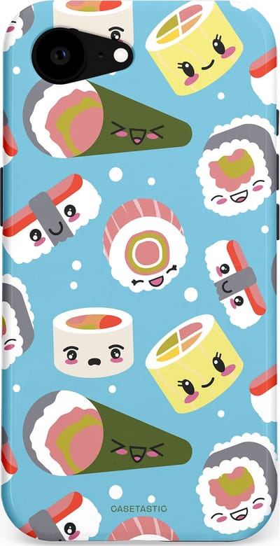 Casetastic Hoesje Geschikt voor Apple iPhone 16e Magsafe - Stijlvolle Beschermende Duo-layer Case - Sushi mania