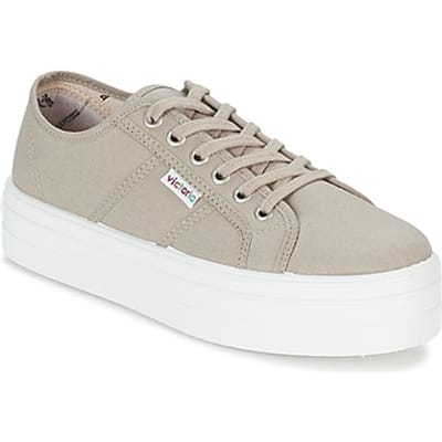 Lage Sneakers Victoria BLUCHER LONA PLATAFORMA
