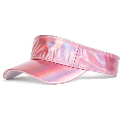 Unisex Laser Kleurrijk Pvc Lege Top Baseballpetten Lente Zomer Buiten Verstelbaar Casual Petten Zonbescherming Pet Sportpet pink